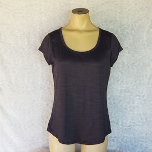 Charcoal Marled Short Sleeve Athletic Shirt